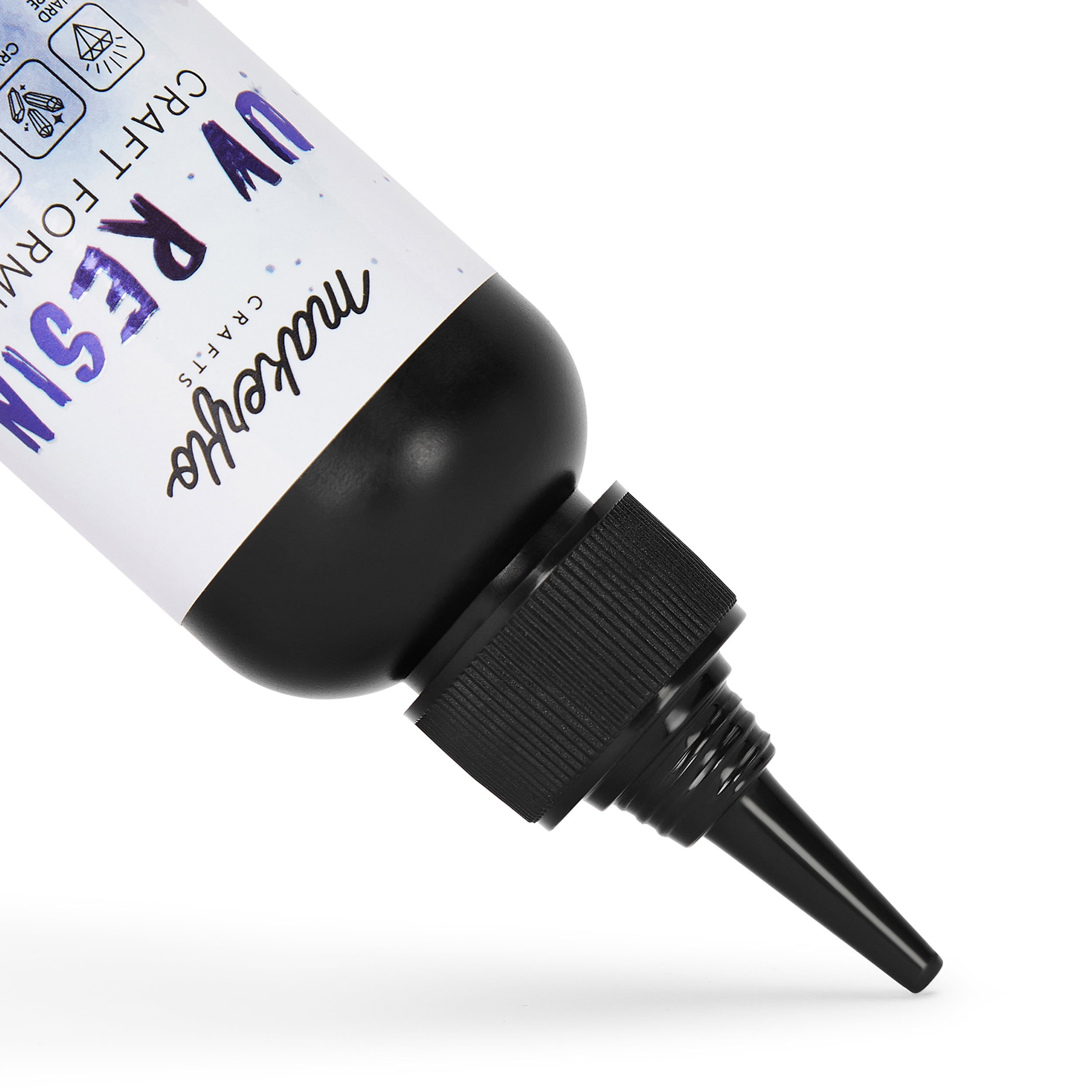 MakerFlo UV Resin for Jewelry Making, Fast Curing Clear Resin 500 ml for Crafts, DIY Art & UV Light Projects
