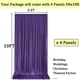 thumbnail image 4 of Cortinas de fondo NSSONBEN, color morado, poliéster, 6 x 3 m, para fiestas, 4 of 7
