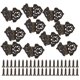 thumbnail image 4 of Bisagras Vintage, Bisagras Decorativas Antiguas Aleación De Zinc Antioxidante 10 Unids/set Para Joyeros Para Casas De Muñecas Para Cajones OTVIAP Wooden Tool Box, 4 of 8