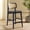 Navy/Natural, variant on Safavieh LuzCane Modern Mid Back Wood and Rattan Stools, Natural
