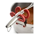 thumbnail image 3 of Norpro Grip-EZ Heat Resistant Silicone Spoon Utensil Handle Pot Clip - 3 Color Pack, 3 of 6