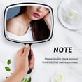 thumbnail image 2 of Large Wall Mount Hand Mirror with Handle, for Vanity Makeup Home Salon Travel Use (Square Black 10.3inx7.3in), 2 of 5