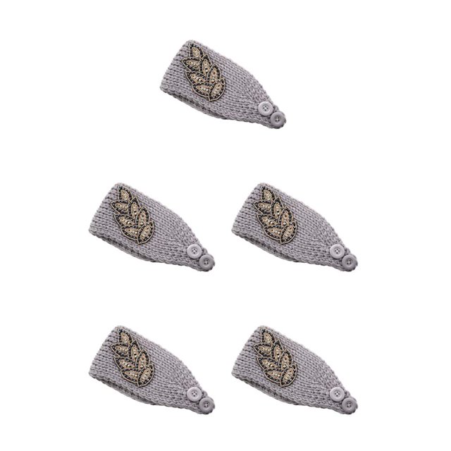 Minnieouse Diademas de ganchillo a prueba de viento con diamantes de imitación, diadema de punto universal ancha ajustable, accesorios para el Type2 NO2