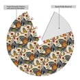 thumbnail image 2 of Lsque Multi-Colored Roosters Print Christmas Tree Skirt, Tree Skirt with Ties or Velcro, Perfect for Holiday Decorations, Halloween, and New Year-36", 2 of 7