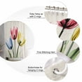 thumbnail image 7 of Shower Curtains Colorful Tulips Bath Curtain Vintage Linen Waterproof Bathroom Shower Curtain Set with Hooks Decoration 72 x 84 Inches, 7 of 7