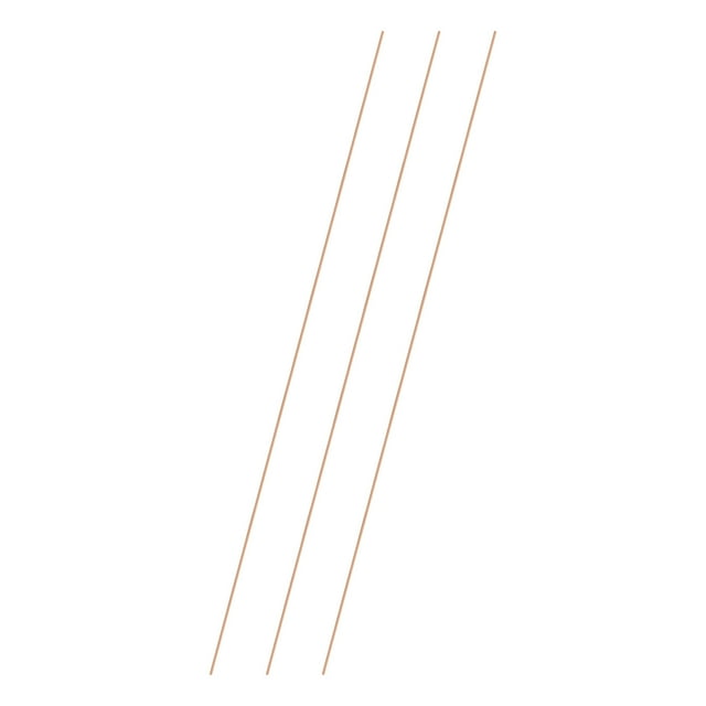 Uxcell 3-Pack Barra Redonda de Cobre 1.2mm x 300mm T2 Cobre