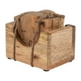 thumbnail image 2 of Sagebrook Home Wood, Set Of 6 Cat Face Coasters With Stand, Natural, Novelty, 4"H, Solid Color - 4.0" x 4.0" x 4.0", 2 of 9
