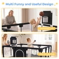 thumbnail image 6 of Baby Playpen, HDJ 71 inch Extra Large Baby Playard with Basketball Hoop, Toddlers Play Yard Fence for Indoors Outdoors, Black, 6 of 10