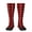 2 Black-2, variant on Buffalo Plaid Red Black print thigh-high socks, crafted for both men and women with a stretchy, high-opaque design perfect for daily wear