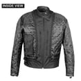 thumbnail image 3 of New AXE Men's Leather Jacket Motorcycle CE Armor Biker Street Cruiser Safety L, 3 of 7