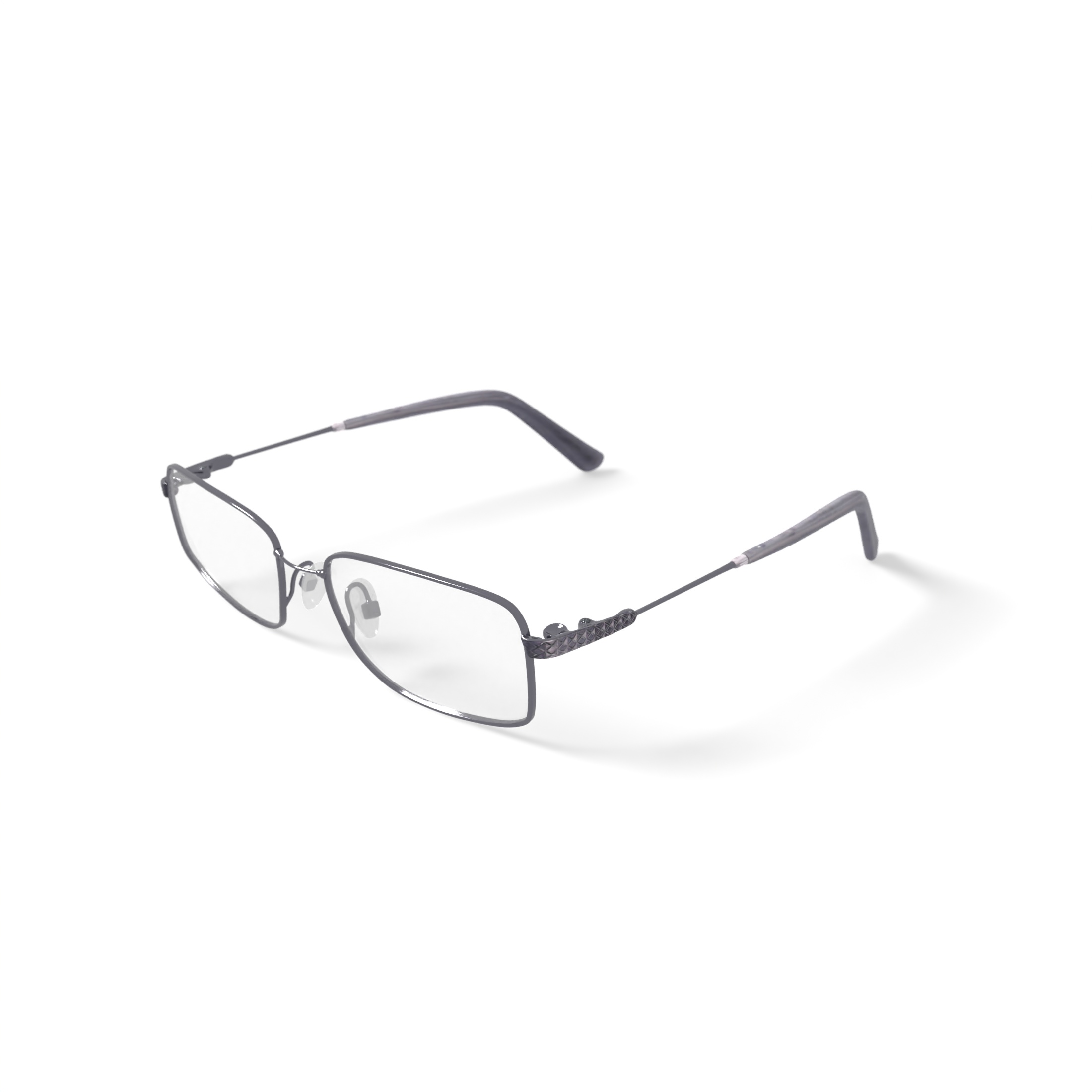 EasyTwist Men's CT197 Rectangular Prescription Eyeglasses with Case, Gray