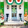 thumbnail image 3 of MXTPOV St Patricks Day Banner, Green Shamrock Gnomes Front Porch Decor for Party Home Decor, St Patricks Day Decorations, Lucky Irish Welcome Sign, Garden Decor, 3 of 4