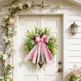 thumbnail image 5 of Cadancy Spring Wreath for Front Door with Large Bow Artificial Floral Grapevine Greenery Wreath Farmhouse Porch Decor Mothers Day Gift Outdoor Indoor Home Decoration, 5 of 9