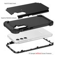 ChicShell Hybrid Heavy Duty Case for Samsung Galaxy S24, Soft Silicone