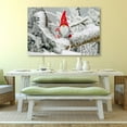 thumbnail image 2 of IDEA4WALL Christmas Gnomes Scandinavian Nordic Tomte Snow Elf Standing On The Frozen Tree Branch - Wall Art Canvas Print Decor Painting Artwork for Home 24"x36", 2 of 4