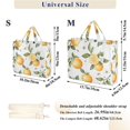 thumbnail image 2 of FORMRS Womens Corduroy Tote Bag Crossbody Shoulder Handbag with Pocket, White Watercolor Oranges, 2 of 7