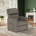 thumbnail image 2 of Fauteuil Inclinable Fauteuil Inclinable de Salon Dossier et Repose-Pieds Réglables avec Ports de Recharge (Brun), 2 of 6