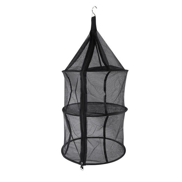 Domqga 3 Couches Pliable Vêtements Suspendus Filet Sec pour Pique-Nique en Plein Air Voyage Camping, Camping Filet Sec, Pendaison Filet Sec