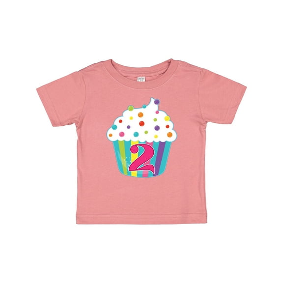 Inktastic 2nd Birthday cupcake Boys or Girls Baby T-Shirt