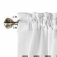 thumbnail image 5 of Rod Pocket Window Valances Hello Fall Watercolor Pumpkins Short Kitchen Curtains Farm Fruit Buffalo Check Window Treatment Drapes for Bedroom Bathroom Living Room 42x12In,1 Panel, 5 of 6