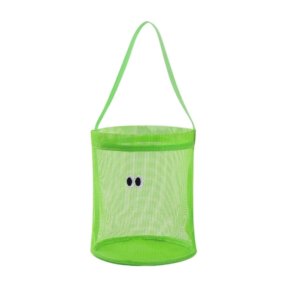 Dickly Foldable Nylon Beach Mesh Bag Practical Versatile Organizer Suitable for Walking Green