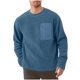 thumbnail image 1 of pstuiky camisas de manga larga para hombre, Sudadera con cuello redondo, manga larga, color liso, para hombre, cómoda y cálida para el hogar camisetas de hombre l, 1 of 5
