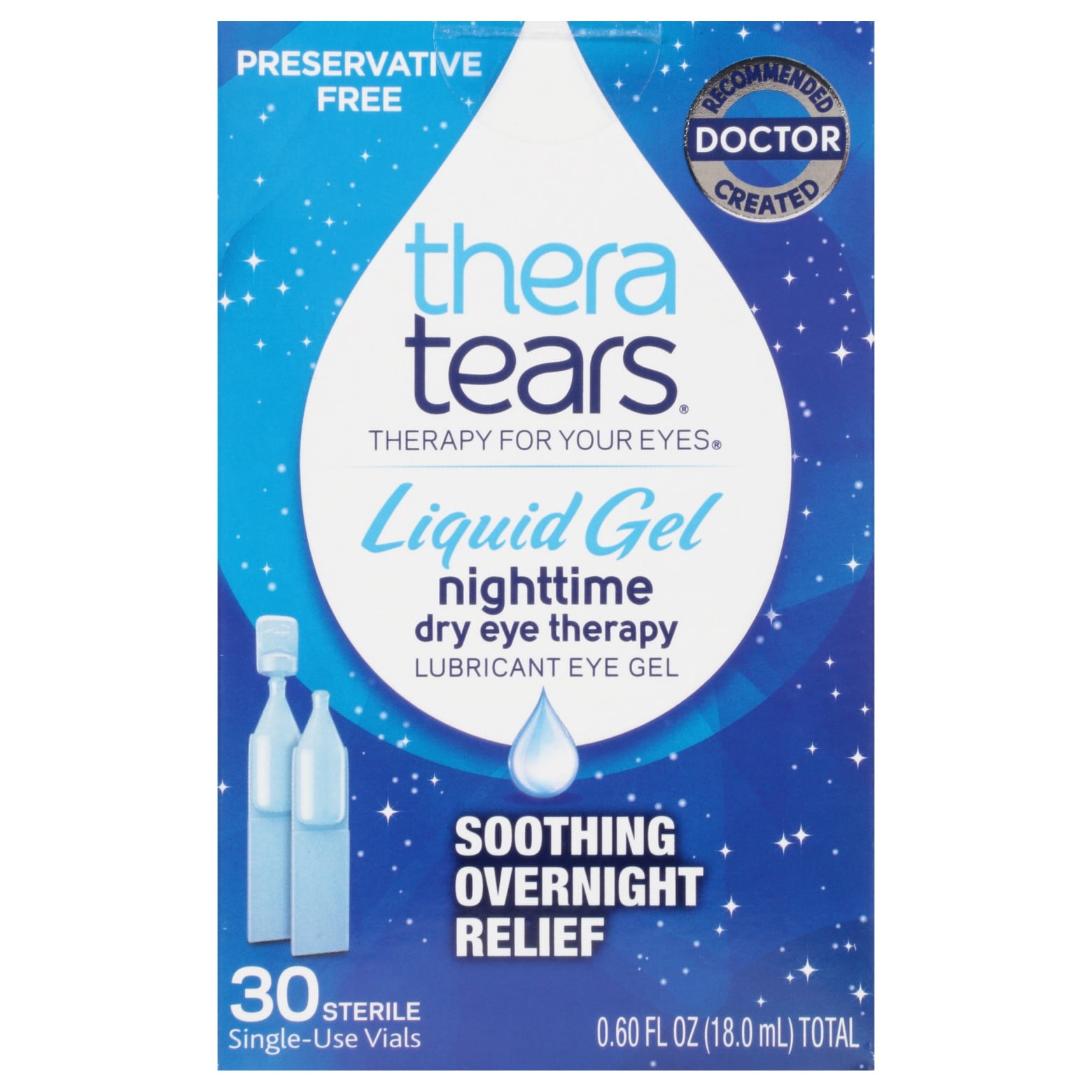 Buy TheraTears Liquid Gel Nighttime Lubricating Eye Drops, SingleUse