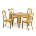 thumbnail image 2 of East West Furniture Dining Room Set Oak, OXBO5-OAK-W, 2 of 6