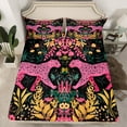 thumbnail image 2 of Manfei Pink Leopard Cheetah Full Size Sheets, Fashion Wildlife Print Bed Sheets, Teens Adult Men Women Sheet Sets, Lightweight Room Decor, 4 Pieces, 2 of 7