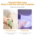 thumbnail image 2 of ZOUSSIQI Portable Handheld Light Therapy Lamp USB Rotatable Angel Adjustable Mini Nail Art Lamp CA919-56771, 2 of 7