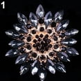 thumbnail image 3 of Ayyufe Women Fashion Shiny Alloy Rhinestone Flower Wedding Bridal Bouquet Brooch Pin, 3 of 6