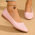 thumbnail image 6 of Viluyesy Womens Ballet Flats, Comfort Soft Sole Wedge Heels Pointed Toe Casual Fashion Work Dress Shoes Pink US5.5, 6 of 9