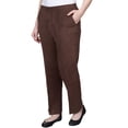 thumbnail image 3 of Alfred Dunner Womens Micro Suede Flat Front Average Length Pant, 3 of 6