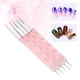 thumbnail image 3 of Juego de 5 bolígrafos de silicona para esculpir con dos extremos, herramienta para manicura y decoración de uñas, color rosa, 3 of 9