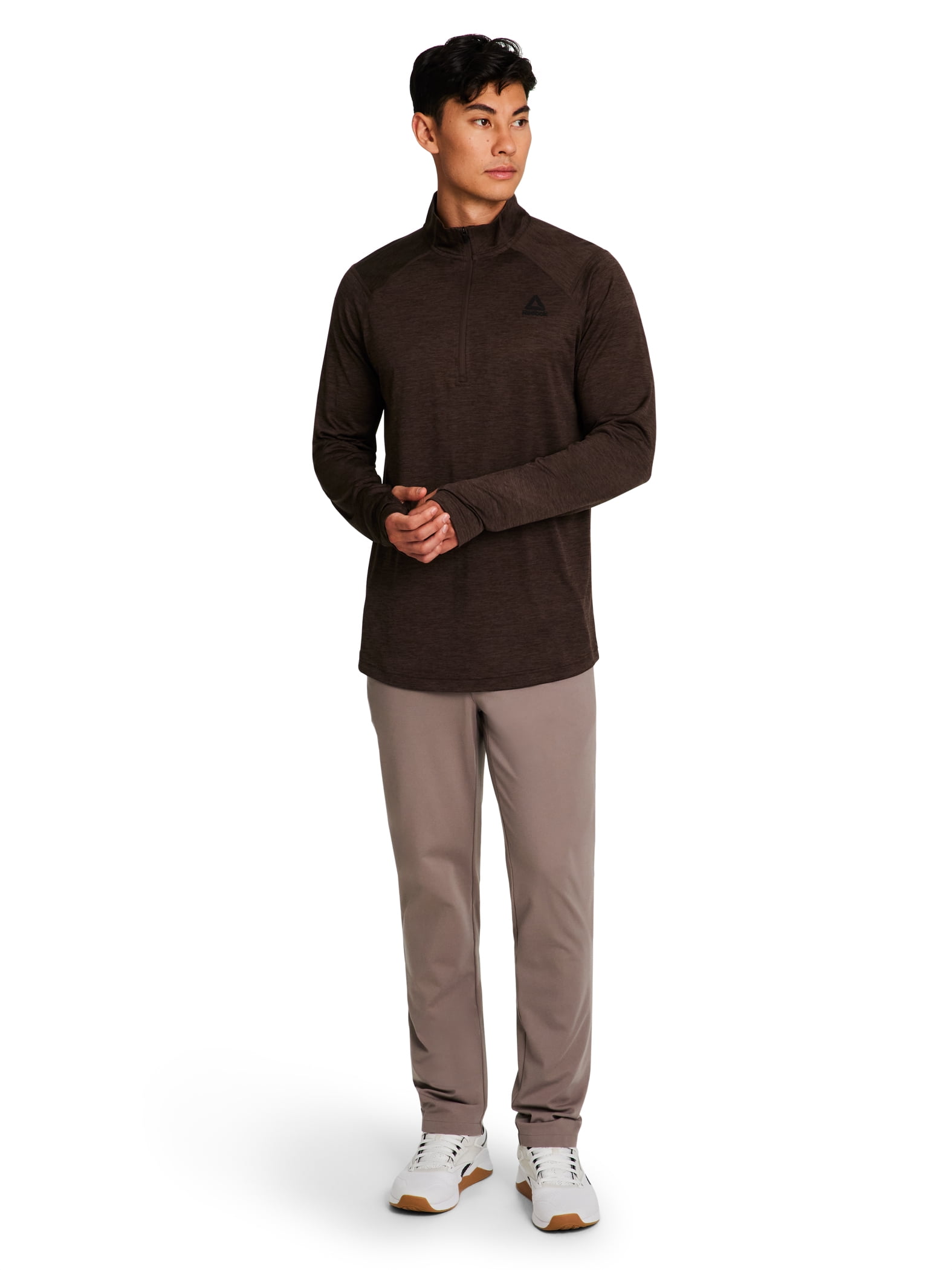 Reebok Men's and Big Men's Trail Quarter-Zip Active Pullover Shirt