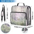 thumbnail image 2 of FORMRS Zipper Binder with Shoulder Strap 2-inch Ring 500 Sheet Capacity File Bag, Purple Deer, 2 of 5