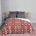 thumbnail image 6 of XMXT Throw Blanket, Bohemian Abstract Geometry Machine Washable Blankets for Sofa, 50 x 40 inches Multicolor, 6 of 9
