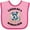 Pink and Fuchsia, variant on Inktastic Schnauzer Dog Lover Girls Baby Bib
