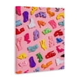 thumbnail image 2 of Stupell Industries Eclectic Tiny Colorful Doll Shoes Canvas Art, 36 x 48, by LISH Creative, 2 of 8