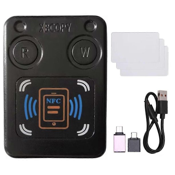 NFC RFID Smart Chip Card Reader Copier+3XCUID Card IC 13.56Mhz ID ...