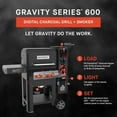 thumbnail image 6 of Masterbuilt Gravity Series 600 Digital Charcoal Grill and Smoker, 6 of 9