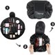 thumbnail image 2 of KAIYANG Bolsa de maquillaje, organizador de un solo paso con diseño de cordón (negro), 2 of 5