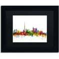 thumbnail image 1 of Trademark Fine Art "Toronto Canada Skyline IV" Canvas Art by Michael Tompsett Black Matte, Black Frame, 1 of 4