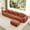 Red#6, variant on Newest Modern L-Shape Velvet Sectional Sofa with Ottoman & Throw Pillows for Small Living Room & Apartment, Red