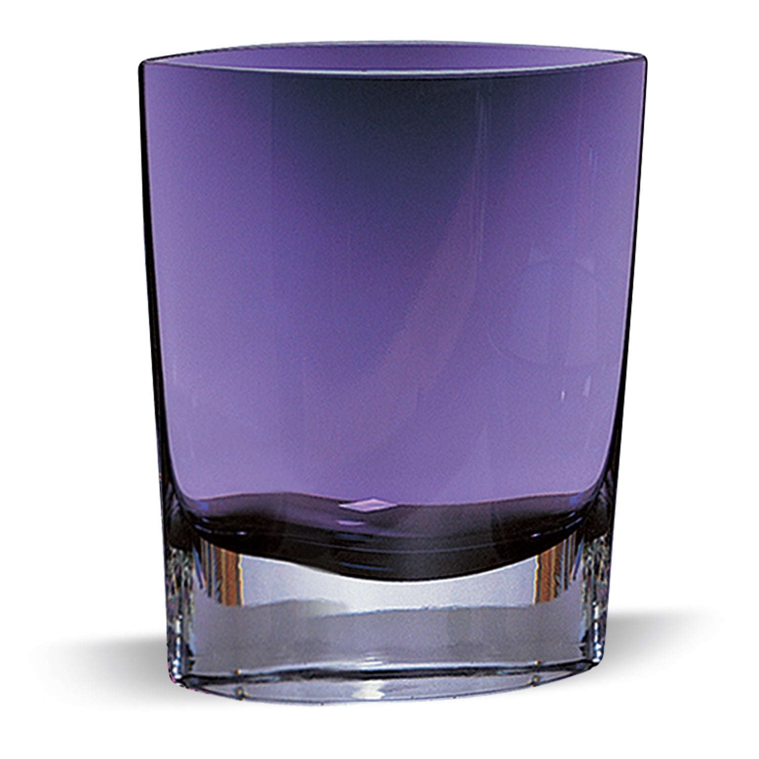 8 Inch Lite Violet European Mouth Blown Glass Vase