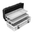 thumbnail image 1 of Caja de Herramientas plegable de 3 capas, caja de aparejos, rodamiento de carga fuerte y resistente, caja de almacenamiento de piezas de Hardware comp 49 cm x 275 cm x 22 cm, 1 of 9