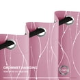 thumbnail image 5 of Deconovo Silver Printed Blackout Curtains - 2 Panels, Wave Dots Pattern, Grommet Top, 52"x95", Thermal Insulated Drapes for Bedroom & Living Room, Pink, 5 of 8