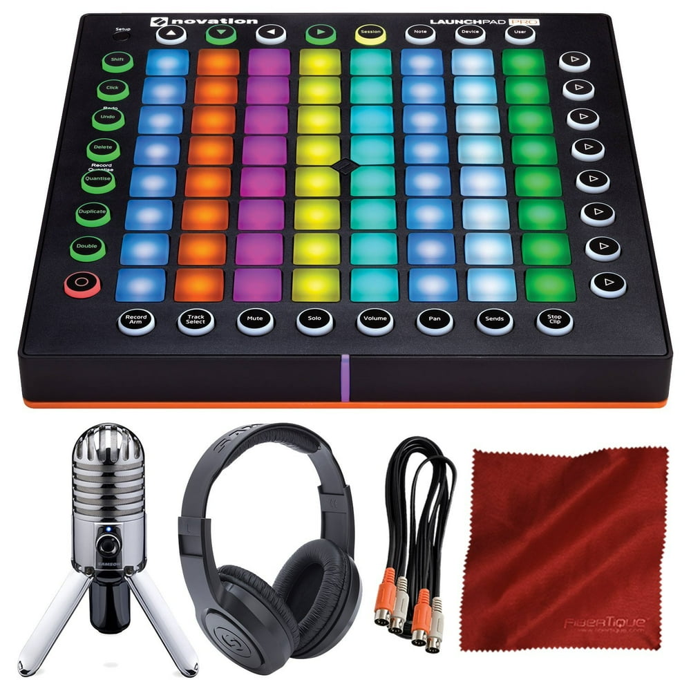 Novation Launchpad Pro MIDI controller and Grid Instrument with Samson