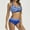 Maillots de Bain Bleu Femmes, variante sur Offres du Jour Liquidation Iumwxz Bikini Grande Taille Taille Haute Maillots de Bain Hauts pour Femmes Maillot de Bain Graphique à Rayures Col Rond Maillot de Bain pour Dames Festival Livraison Gratuite