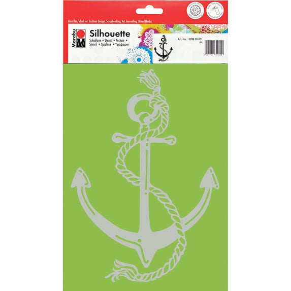 Marabu Silhouette Stencils DINA4-Anchor